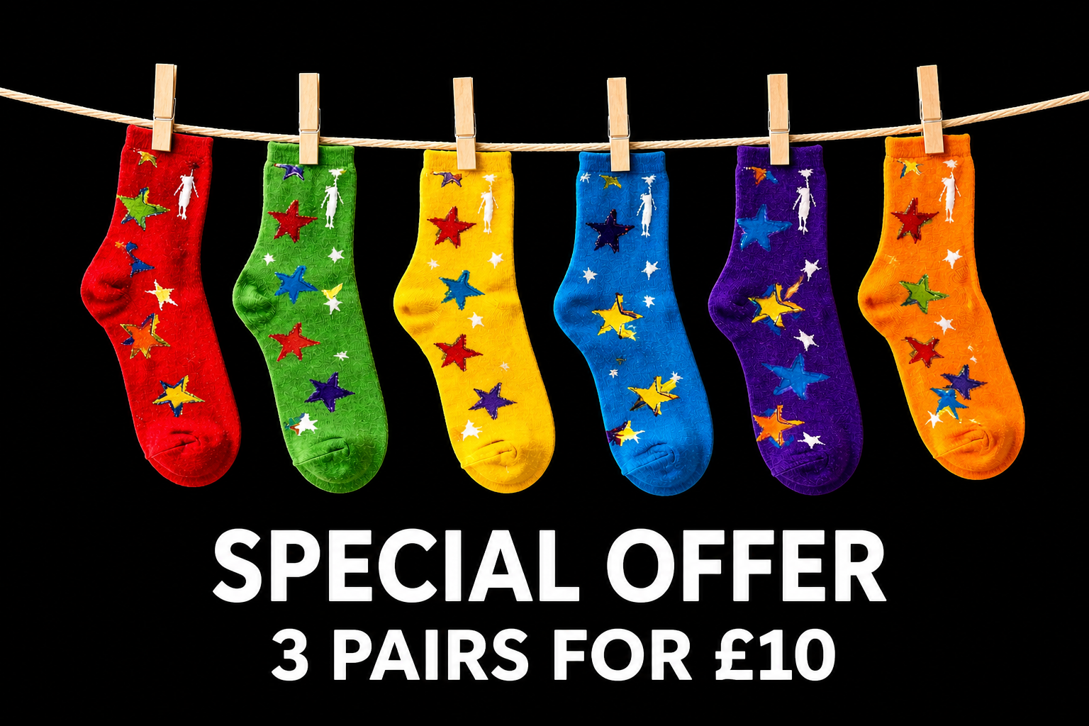 Odd Socks – Reach for the Stars – Special Deal - 3 for 10